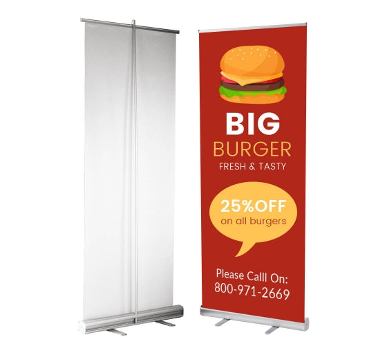 Rollup Retractable Banner, X-rack Banner